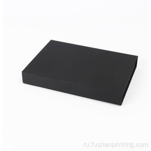 Эко дружественная черная роскошная бумажная коробка